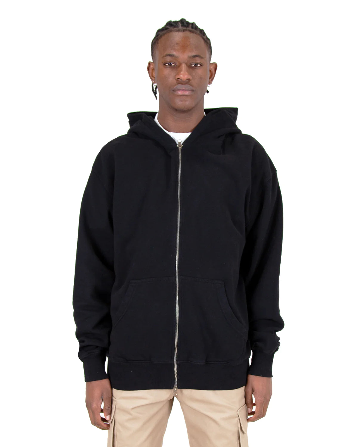 Garment Dye Double Zipper Hoodie – Private Agent DND