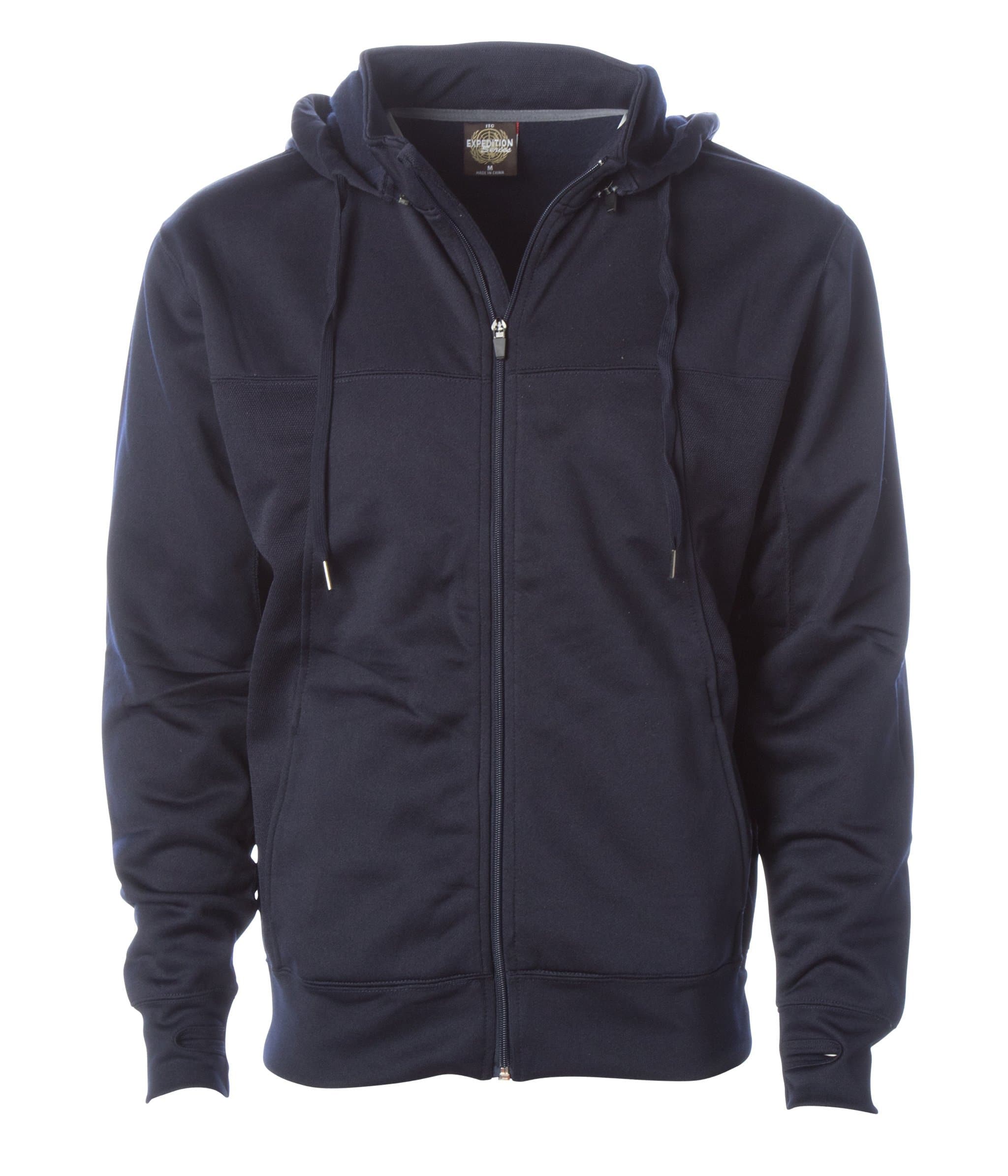 EXP80PTZ - Poly-Tech Zip Hooded Sweatshirt