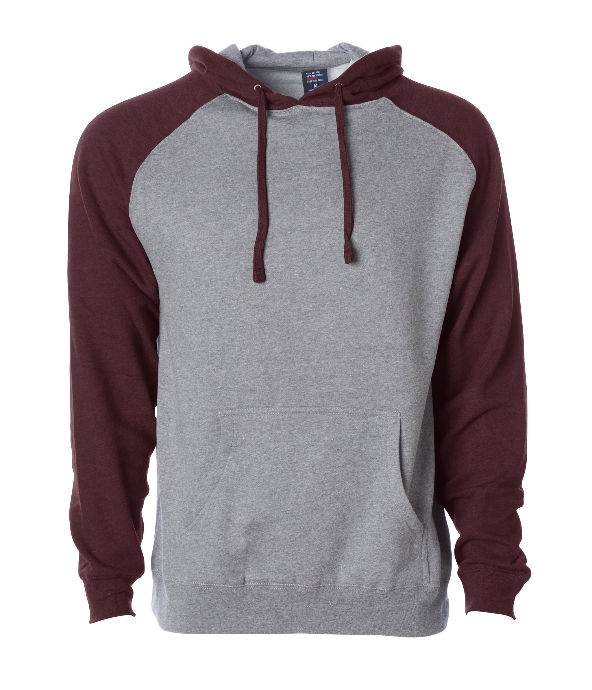 IND40RP - Raglan Hooded Pullover Sweatshirt