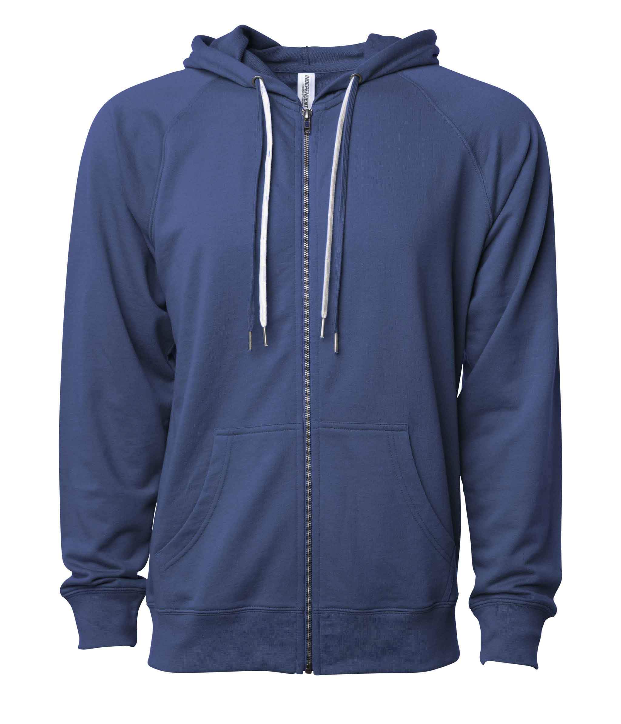 SS1000Z - Unisex Lightweight Loopback Terry Ziphood