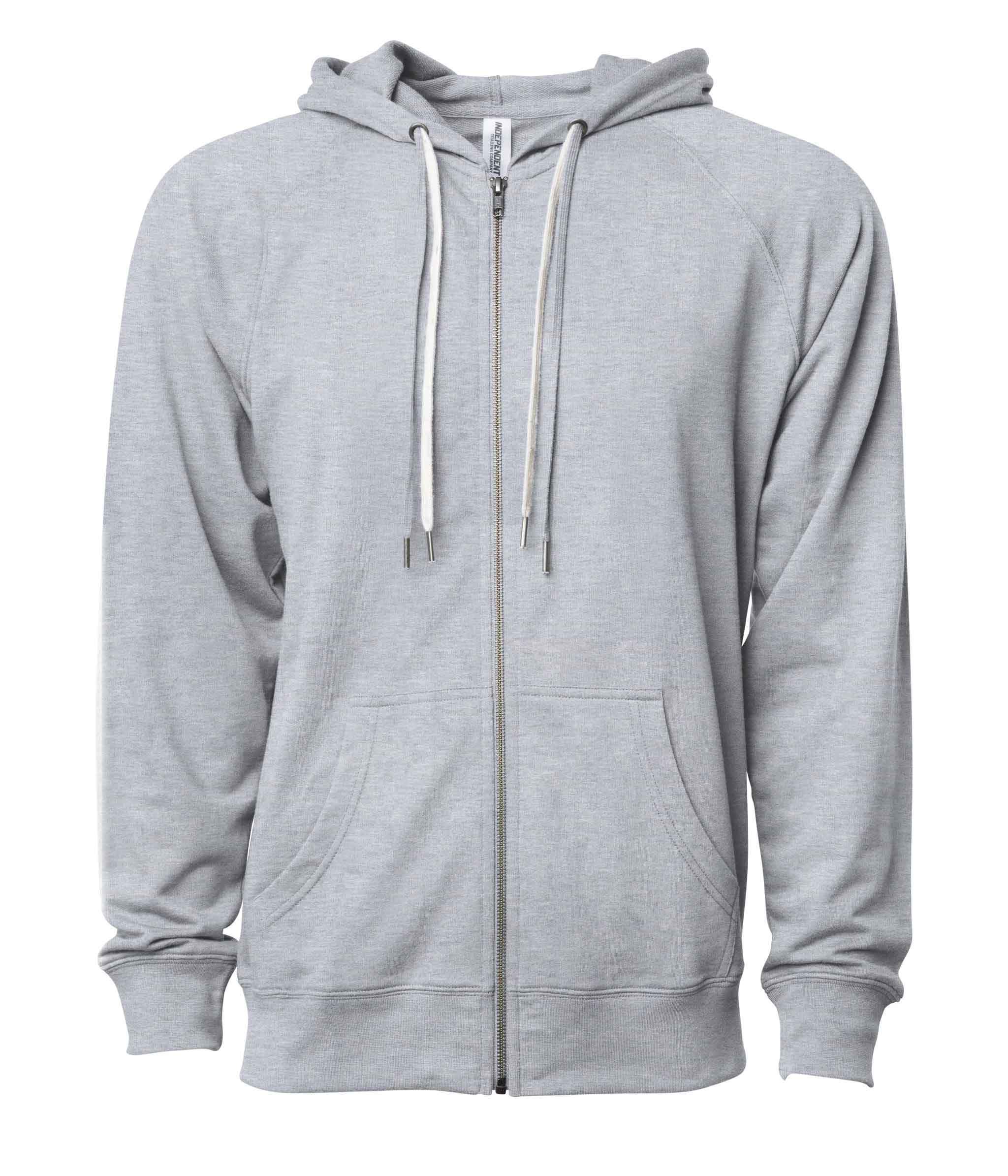 SS1000Z - Unisex Lightweight Loopback Terry Ziphood