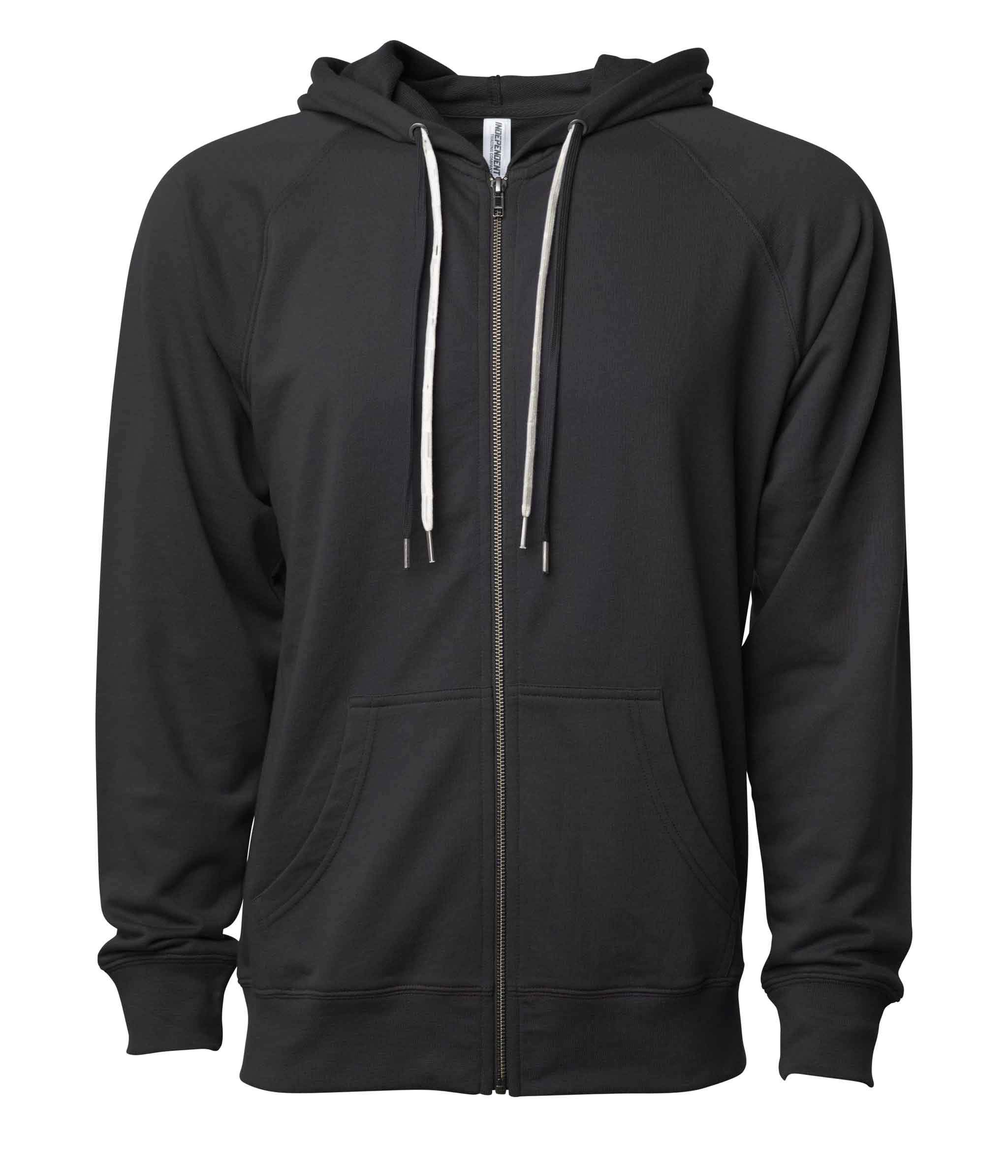 SS1000Z - Unisex Lightweight Loopback Terry Ziphood