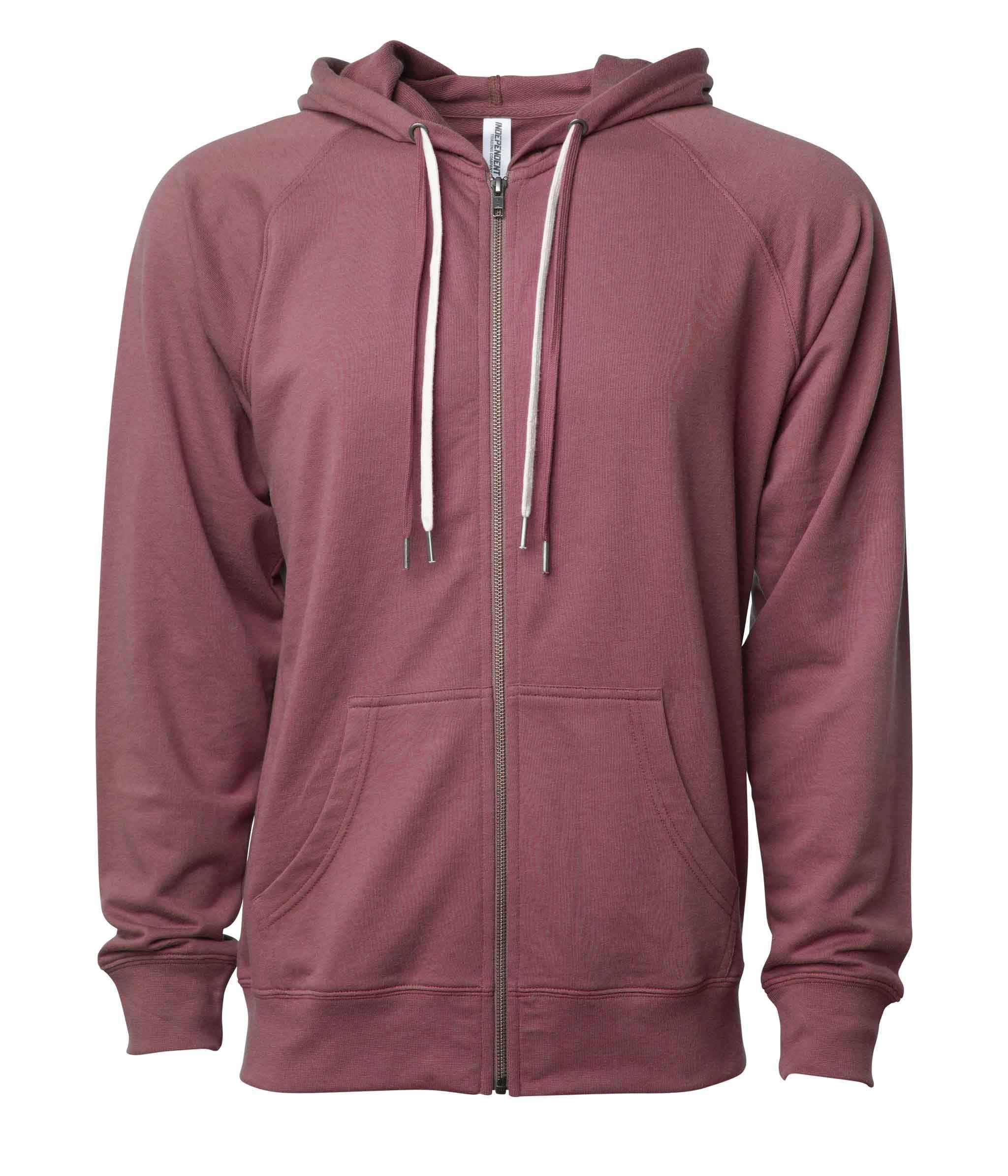 SS1000Z - Unisex Lightweight Loopback Terry Ziphood