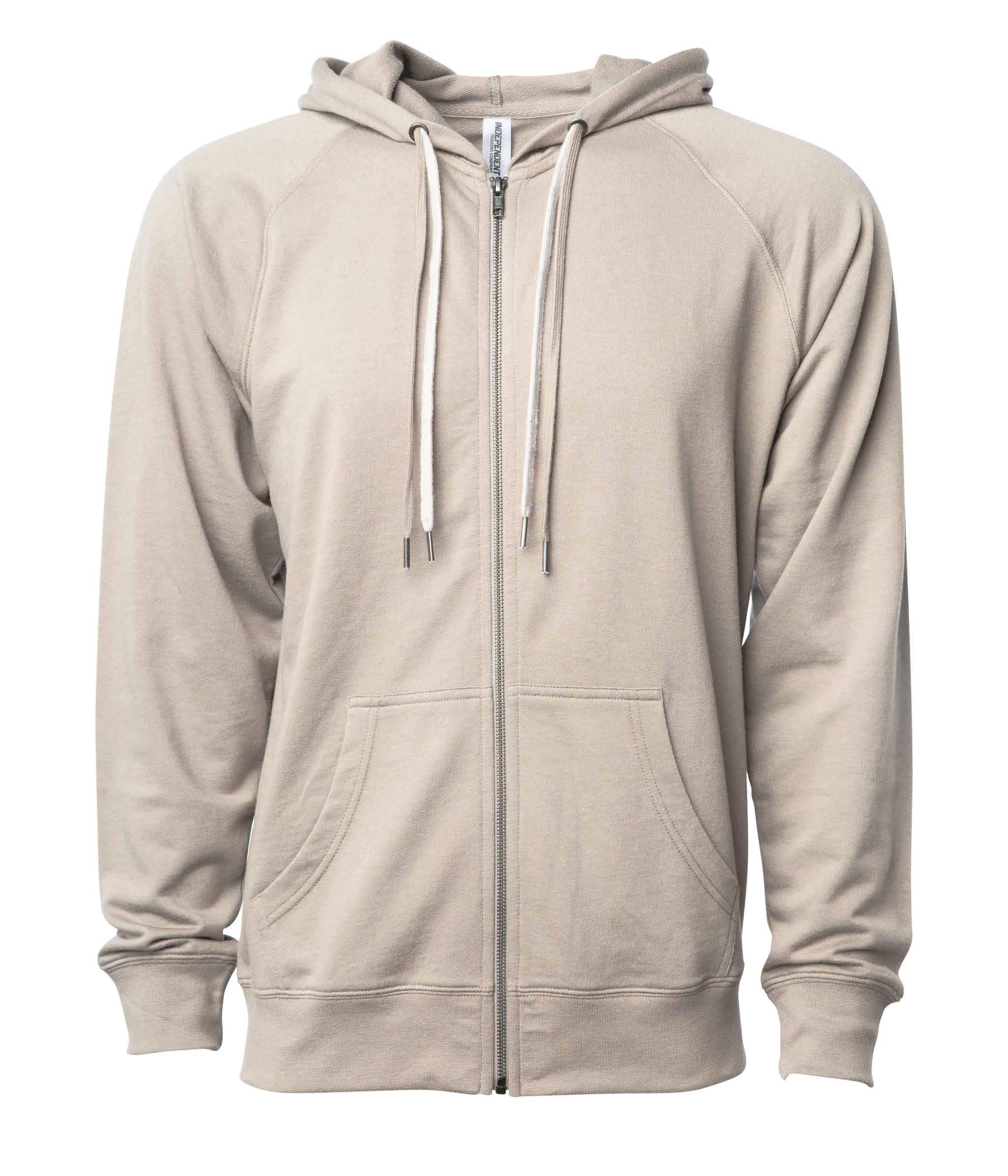 SS1000Z - Unisex Lightweight Loopback Terry Ziphood