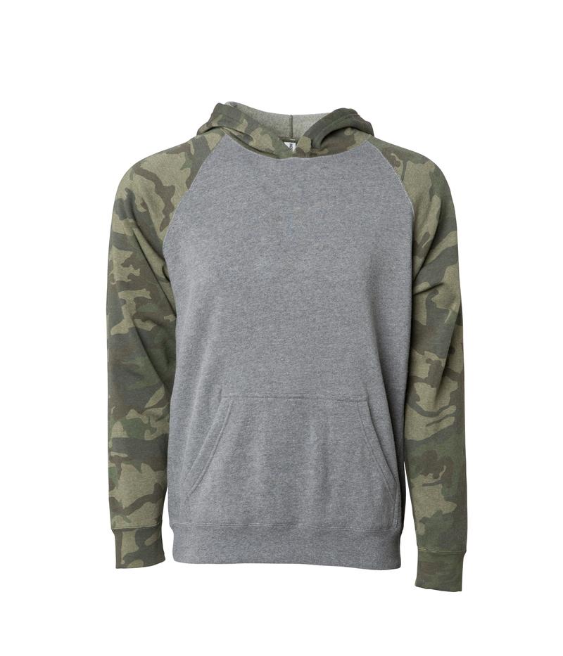 PRM10TSB - Toddler Lightweight Special Blend Raglan Hooded Pullover