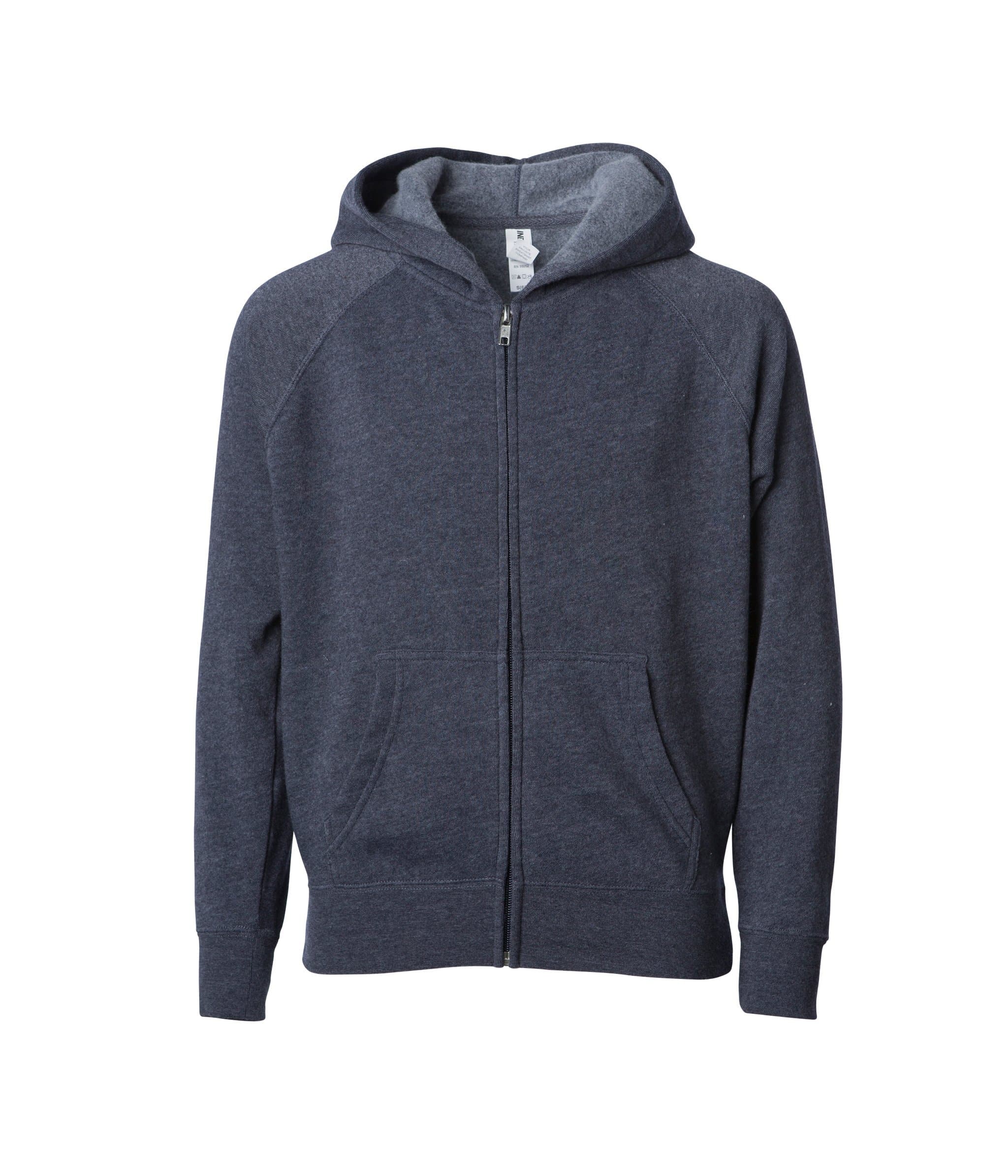 PRM10TSBZ - Toddler Lightweight Special Blend Raglan Zip Hood.