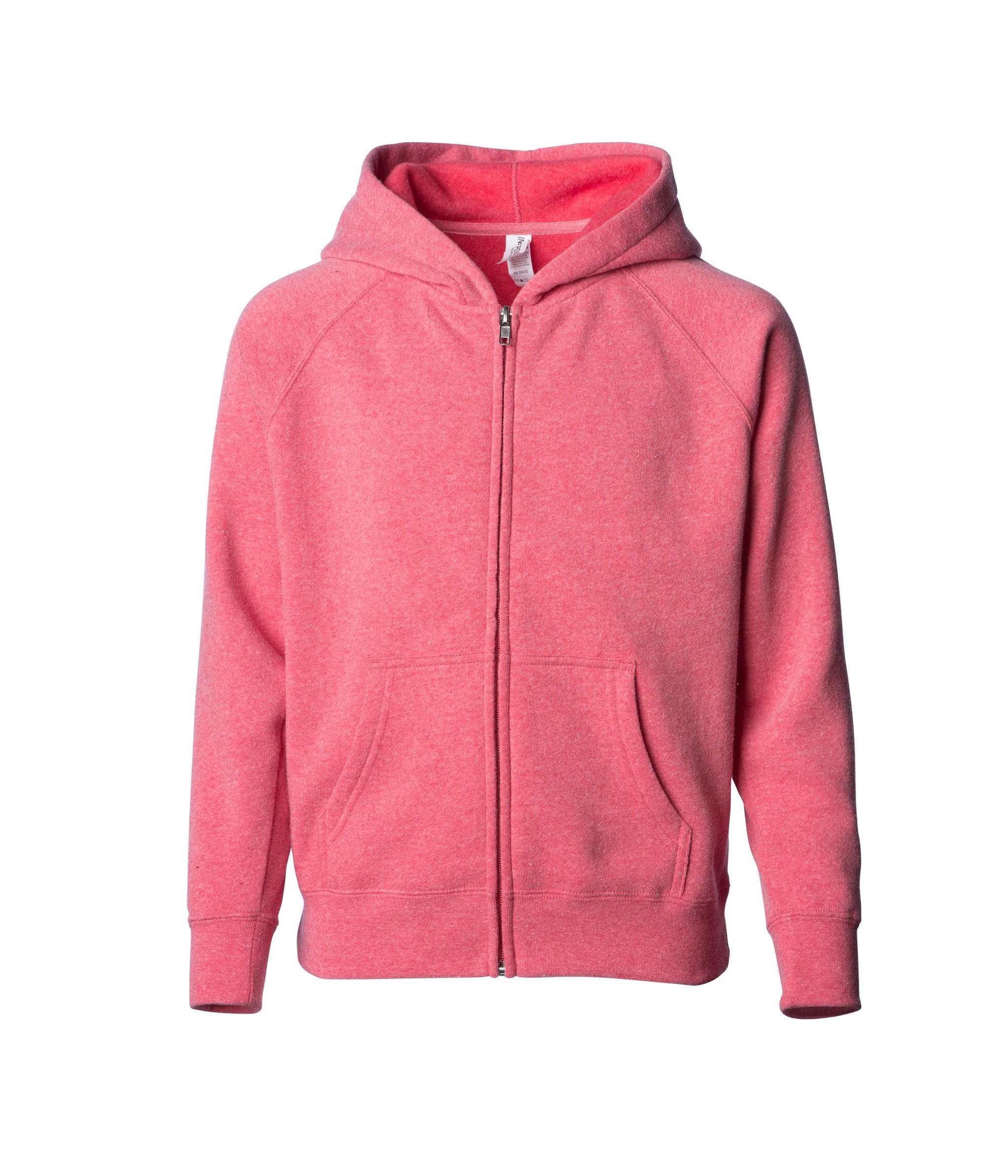 PRM10TSBZ - Toddler Lightweight Special Blend Raglan Zip Hood.