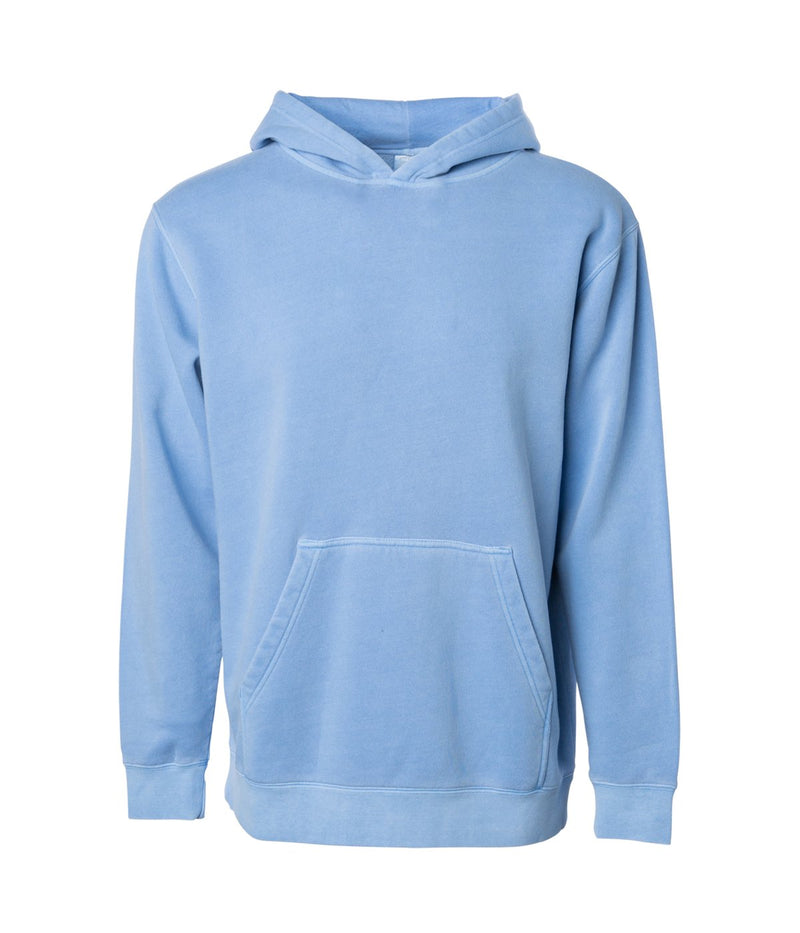 PRM1500Y - Youth Midweight Pigment Dyed Hooded Pullover