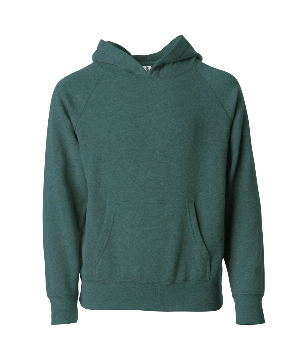 PRM15YSB - Youth Lightweight Special Blend Raglan Hooded Pullover