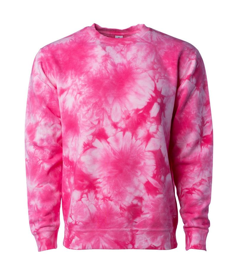 PRM3500TD - Unisex Midweight Tie Dye Crew