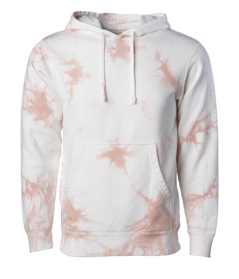PRM4500TD - Unisex Midweight Tie Dye Hooded Pullover