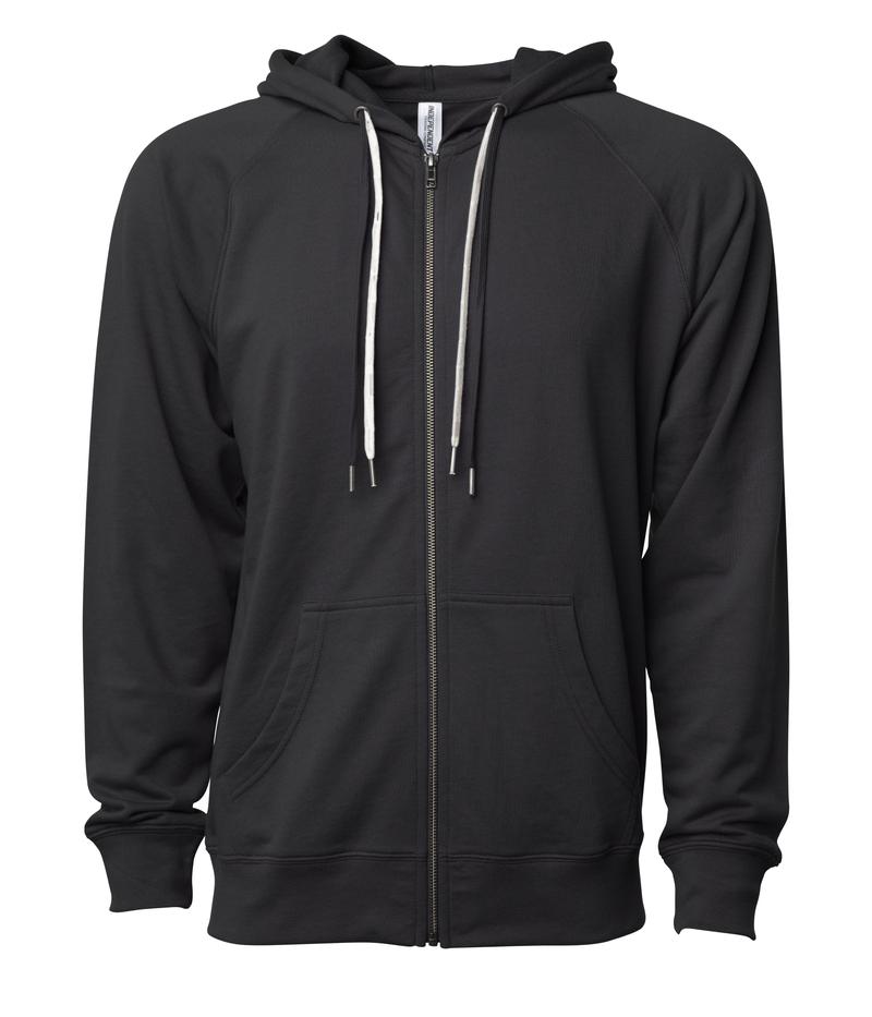 SS1000Z - Unisex Lightweight Loopback Terry Ziphood