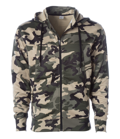 EXP80PTZ  - Poly-Tech Zip Hooded Sweatshirt