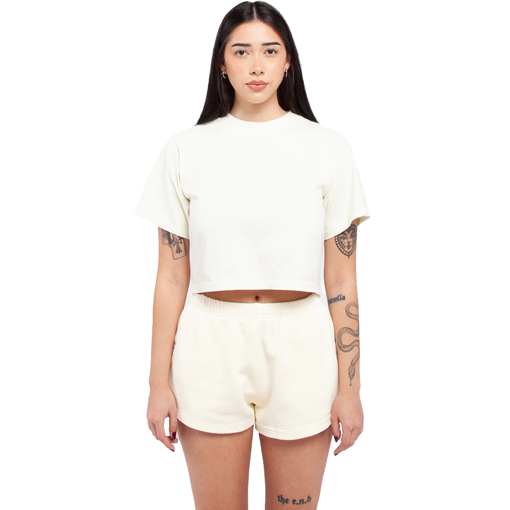 Women Garment Dye Fleece Shorts