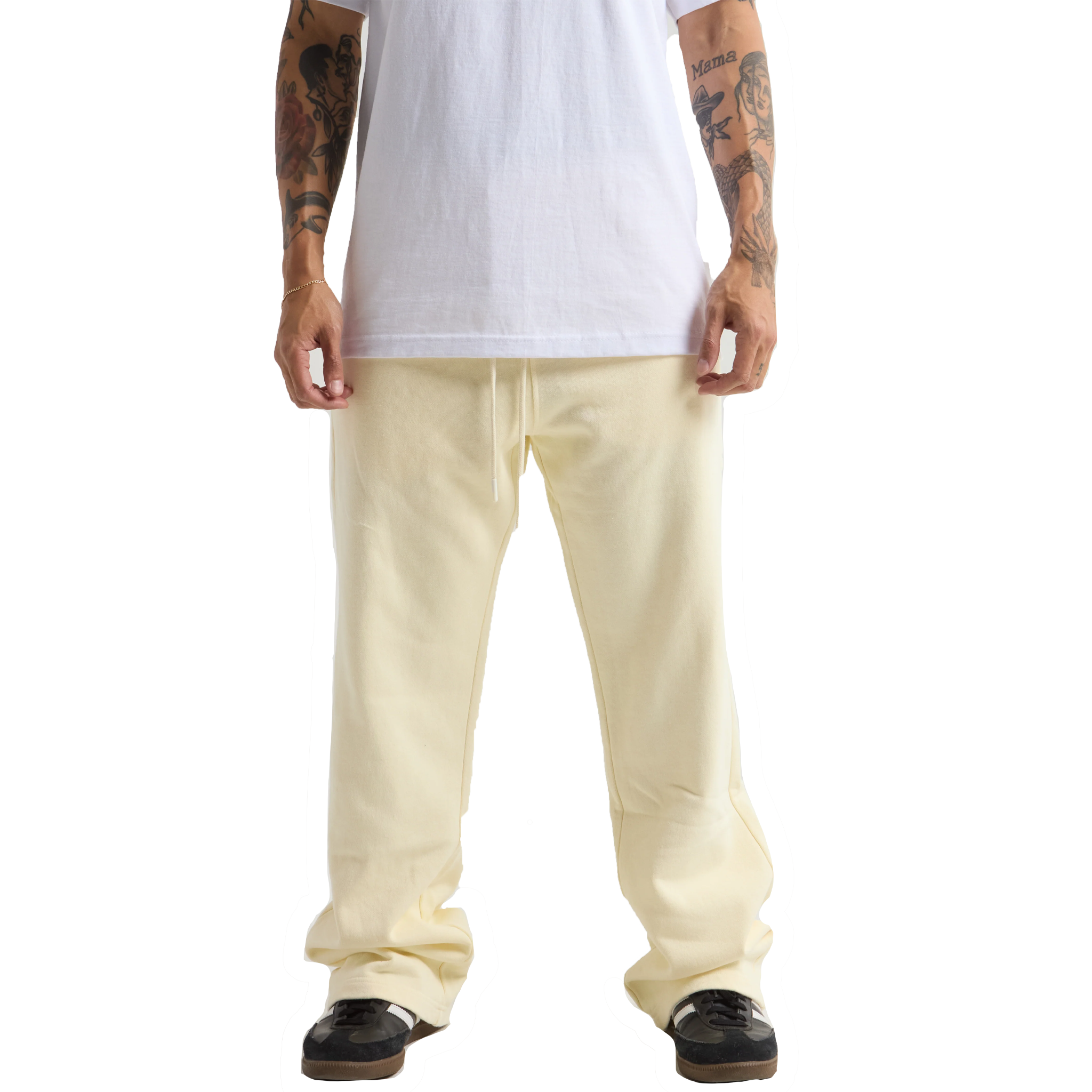 Garment Dye Straight Leg Baggy Sweatpants - 13.5 oz