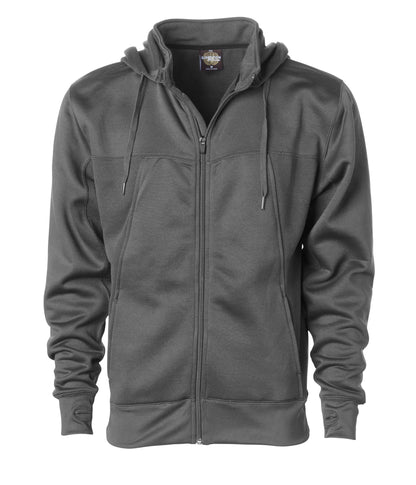 EXP80PTZ  - Poly-Tech Zip Hooded Sweatshirt