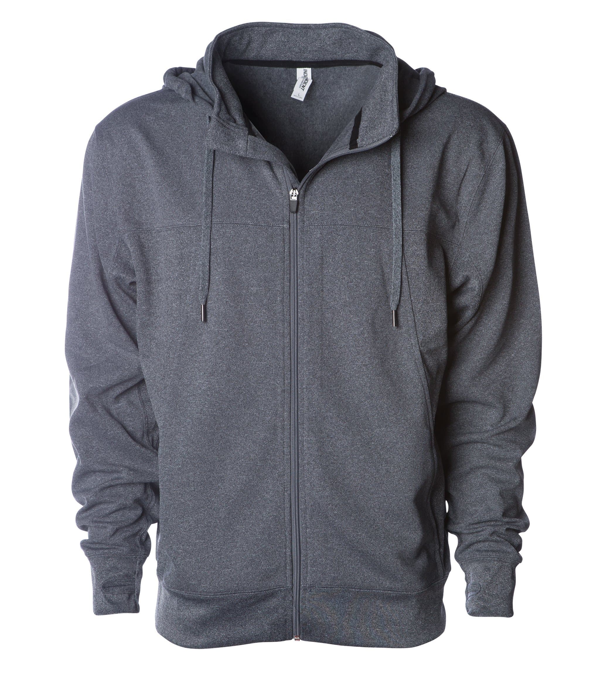 EXP80PTZ  - Poly-Tech Zip Hooded Sweatshirt