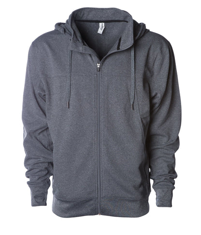 EXP80PTZ  - Poly-Tech Zip Hooded Sweatshirt