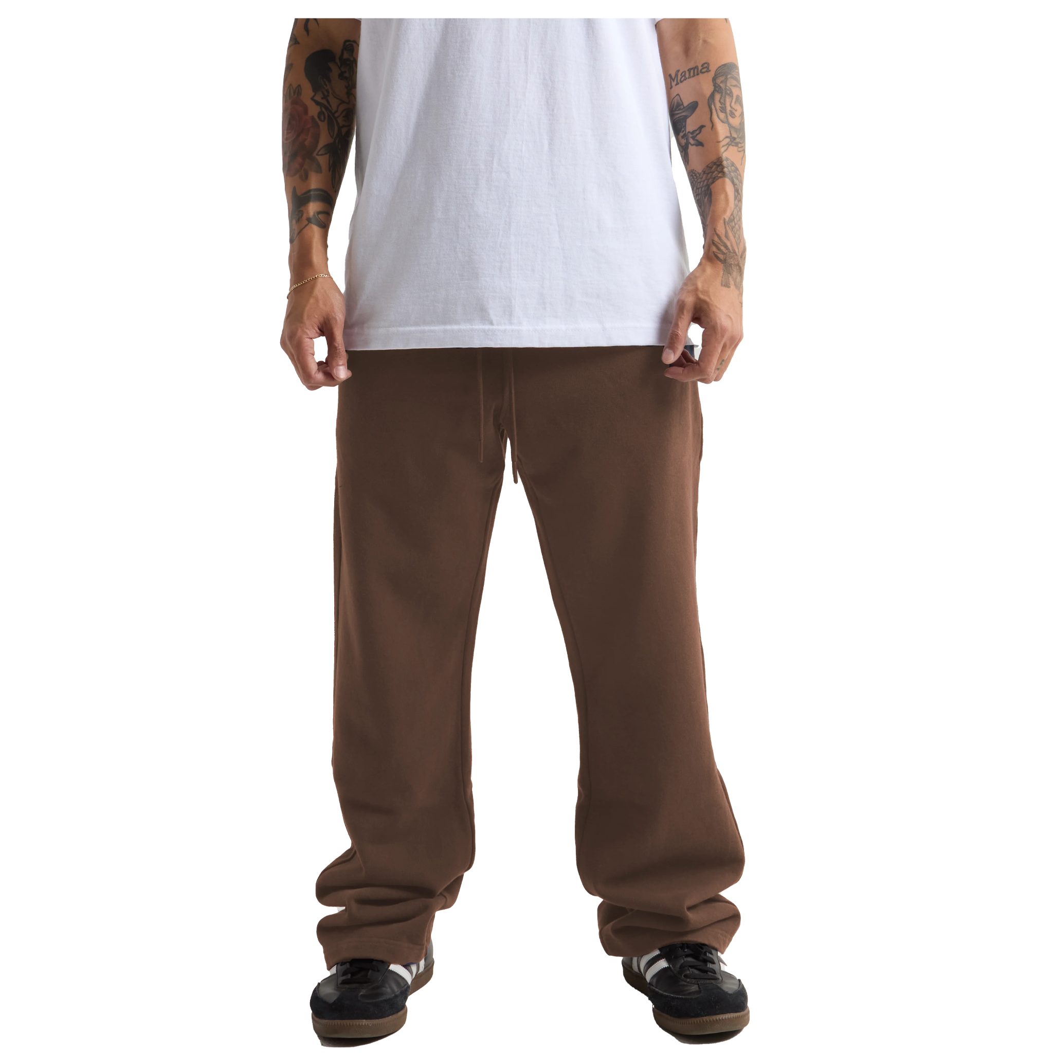 Garment Dye Straight Leg Baggy Sweatpants - 13.5 oz