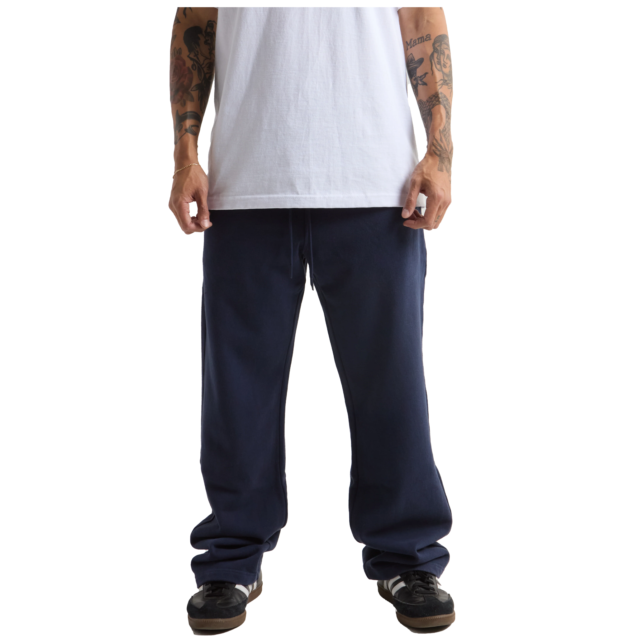Garment Dye Straight Leg Baggy Sweatpants - 13.5 oz