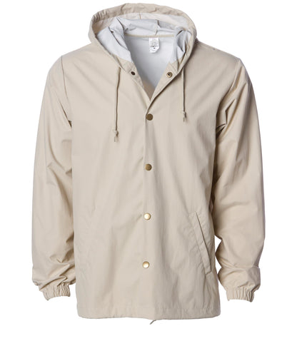 EXP95NB - Water Resistant Hooded Windbreaker Coaches Jacket