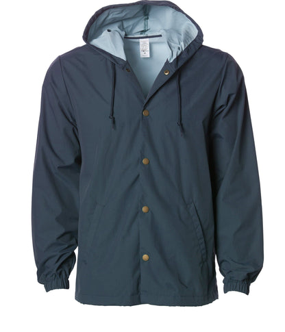 EXP95NB - Water Resistant Hooded Windbreaker Coaches Jacket
