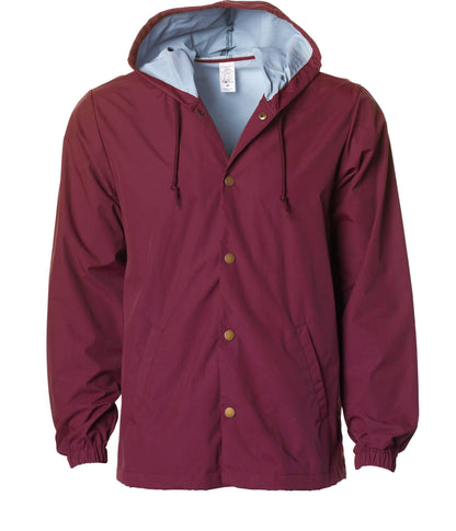 EXP95NB - Water Resistant Hooded Windbreaker Coaches Jacket