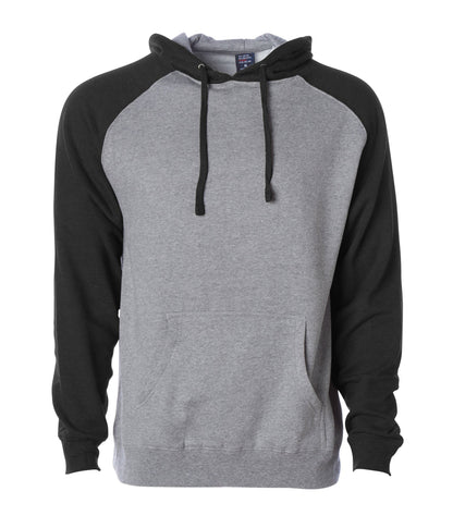 IND40RP - Raglan Hooded Pullover Sweatshirt