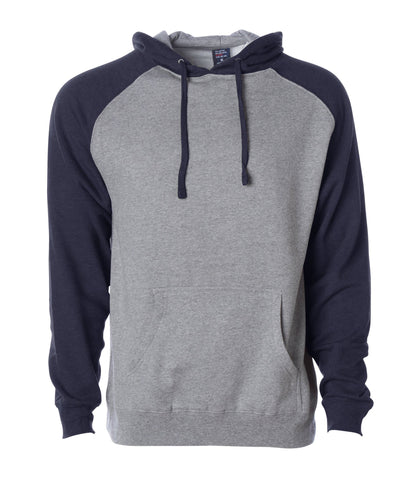 IND40RP - Raglan Hooded Pullover Sweatshirt