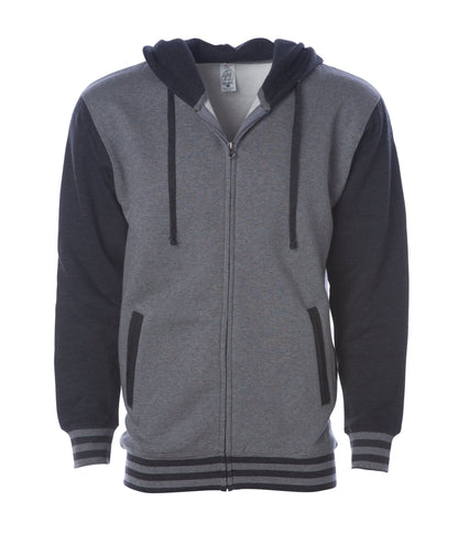 IND45UVZ - Unisex Heavyweight Varsity Zip Hood