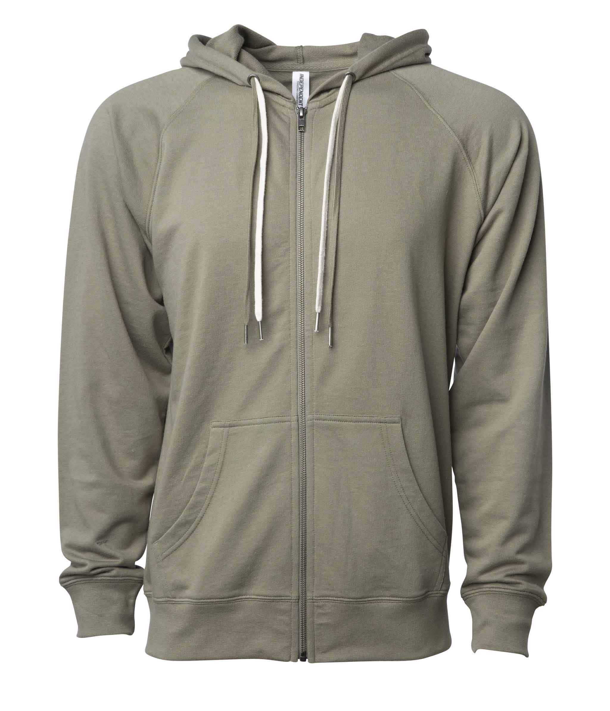 SS1000Z - Unisex Lightweight Loopback Terry Ziphood