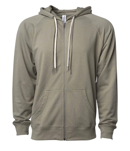 SS1000Z - Unisex Lightweight Loopback Terry Ziphood