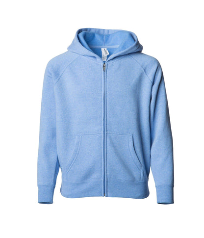 PRM10TSBZ - Toddler Lightweight Special Blend Raglan Zip Hood.