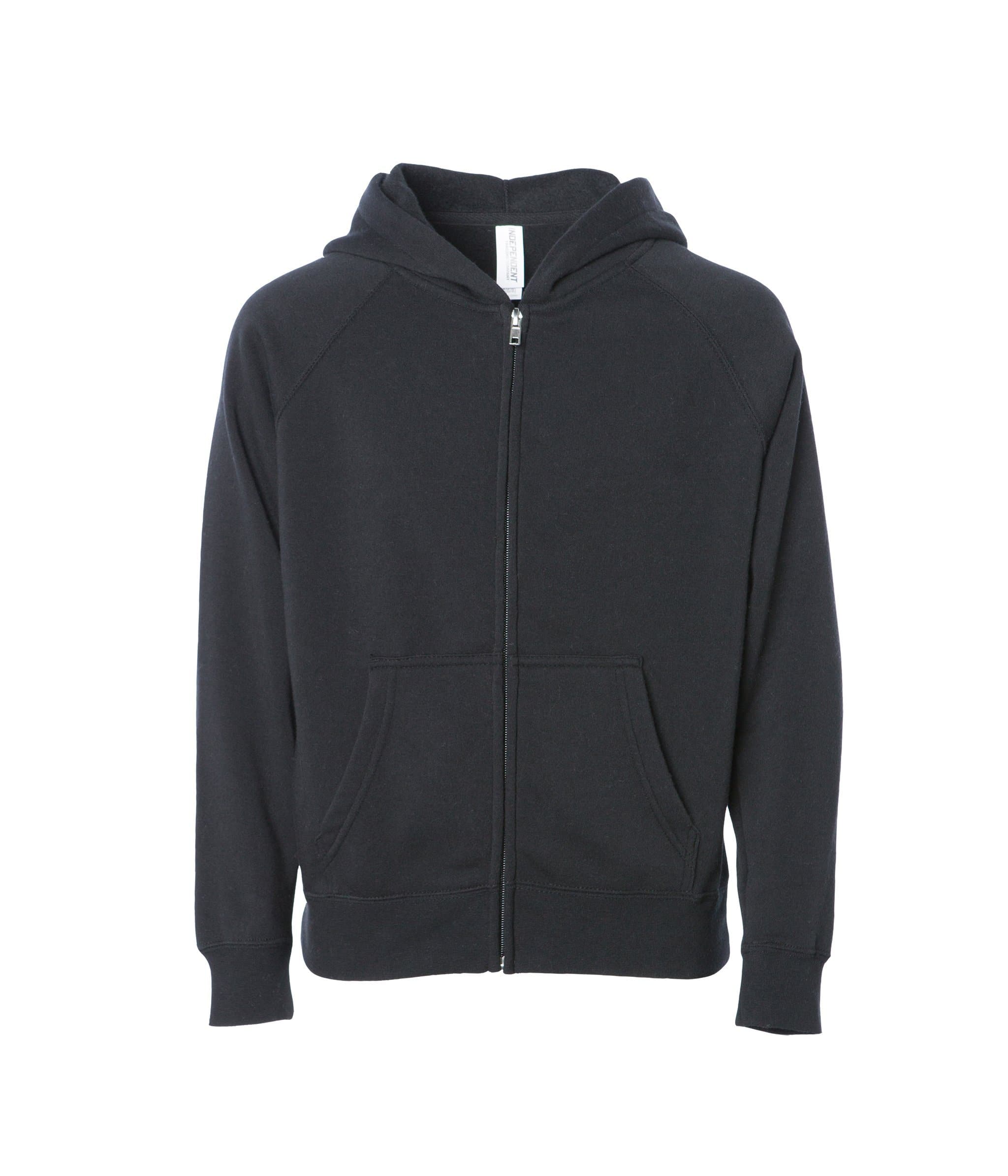 PRM10TSBZ - Toddler Lightweight Special Blend Raglan Zip Hood.