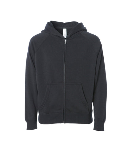 PRM10TSBZ - Toddler Lightweight Special Blend Raglan Zip Hood.