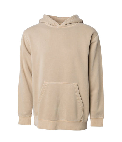 PRM1500Y - Youth Midweight Pigment Dyed Hooded Pullover