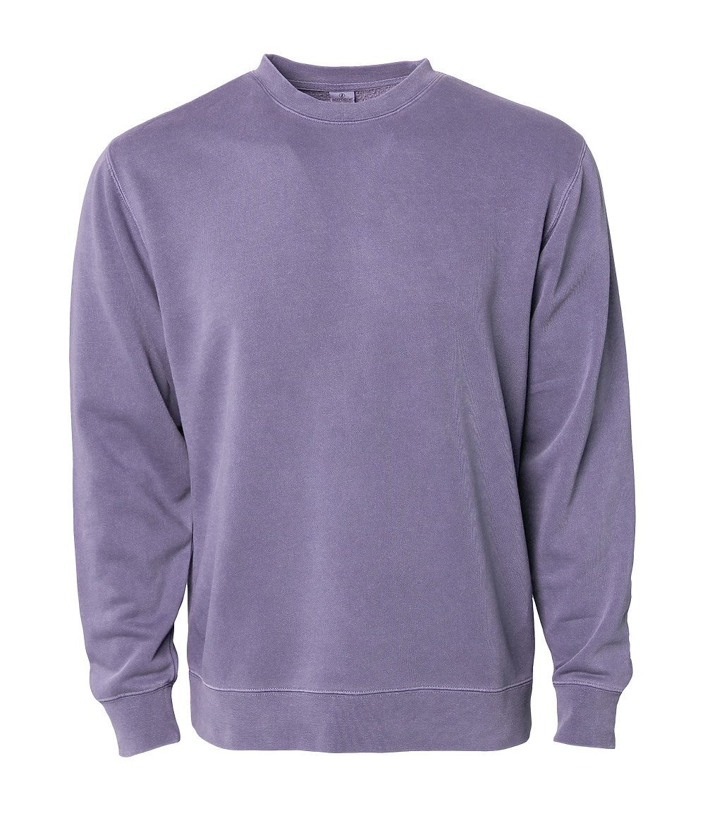 Independent Trading Co. Midweight Pigment Dyed Crewneck Sweatshirt PRM3500 Pigment Pink 2XL