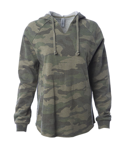 PRM2500 - Women's California Wave Wash Hooded Pullover